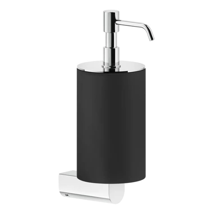 GESSI Rilievo Дозатор для жидкого мыла настенный, цвет: черный/хром
