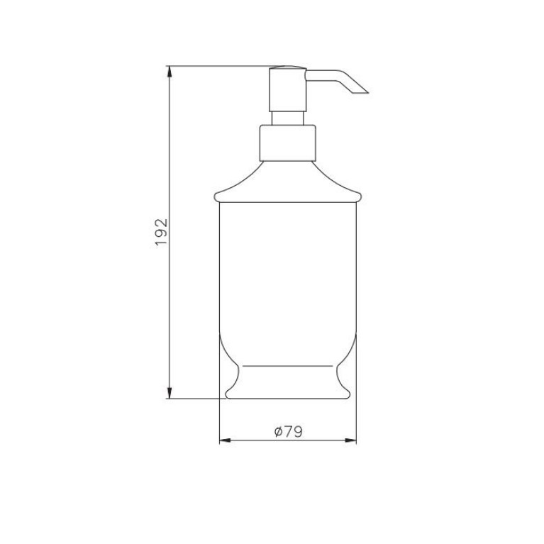 Nicolazzi On Shelf Дозатор для жидкого мыла из белой  керамики, цвет помпы хром