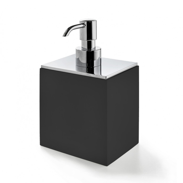 3SC BeMood Black Дозатор настольный 10хh16,5х8 см, цвет черный/хром