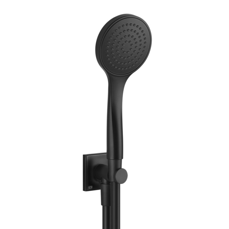 Gessi Emporio Emporio shower Душевой комплект, состоящий из вывода воды, держателя, шланга 1,50 м и лейки, цвет: Black XL
