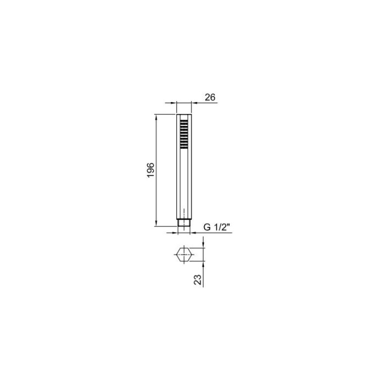 Fantini Venezia Ручной душ VENEZIA, цвет: хром