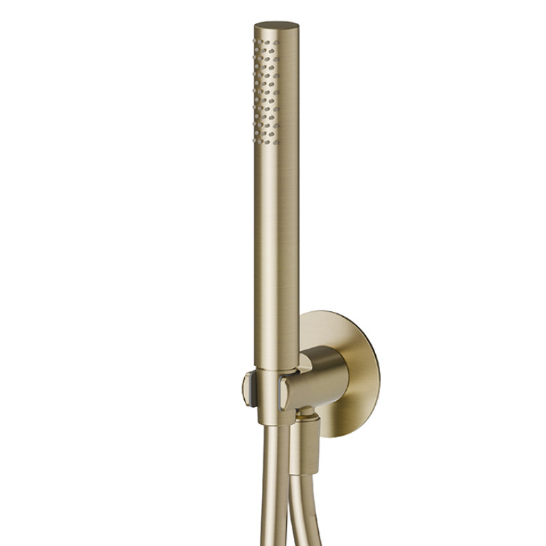 Newform X-Steel 316 Ручной душ, кронштейн-уголок 1/2, шланг: 150 см, цвет:  PVD Brushed pale gold
