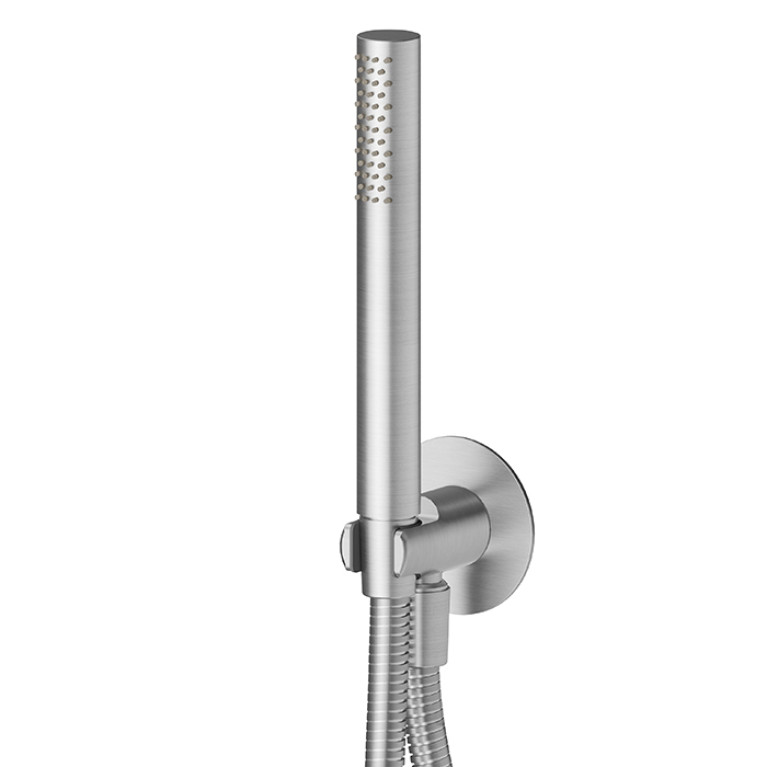 Newform X-Steel 316 Ручной душ, кронштейн-уголок 1/2, шланг: 150 см, цвет: нержавеющая сталь