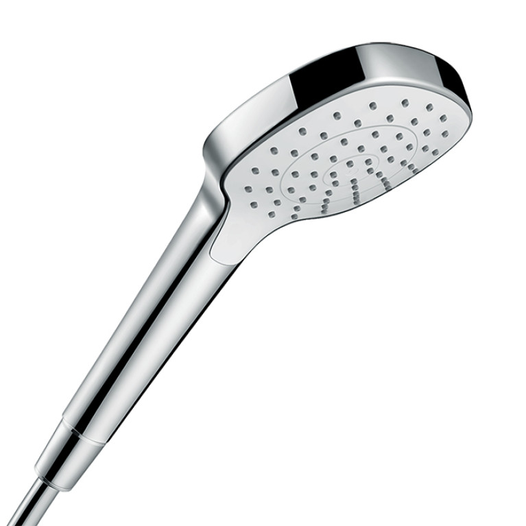 HG Croma Select E Ручной душ 110 1jet (Rain), EcoSmart 7 л/мин, цвет: белый/хром