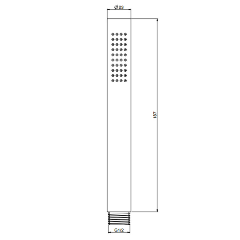 FIMA|Carlo Frattini Spillo Steel Ручной душ, цвет INOX