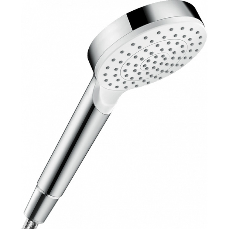 HG Crometta Ручной душ d100мм, 1jet, EcoSmart, цвет: белый/хром