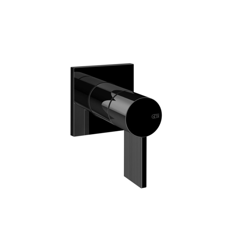 Gessi INVERSIO RIGATO Смеситель для раковины настенный на 1 выход: Black Metal PVD (внешняя часть)