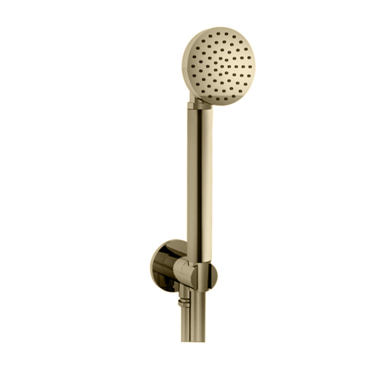 Fantini Icona Classic Ручная лейка со шлангом 1500мм и держателем, впуск 1/2'', цвет Nickel PVD