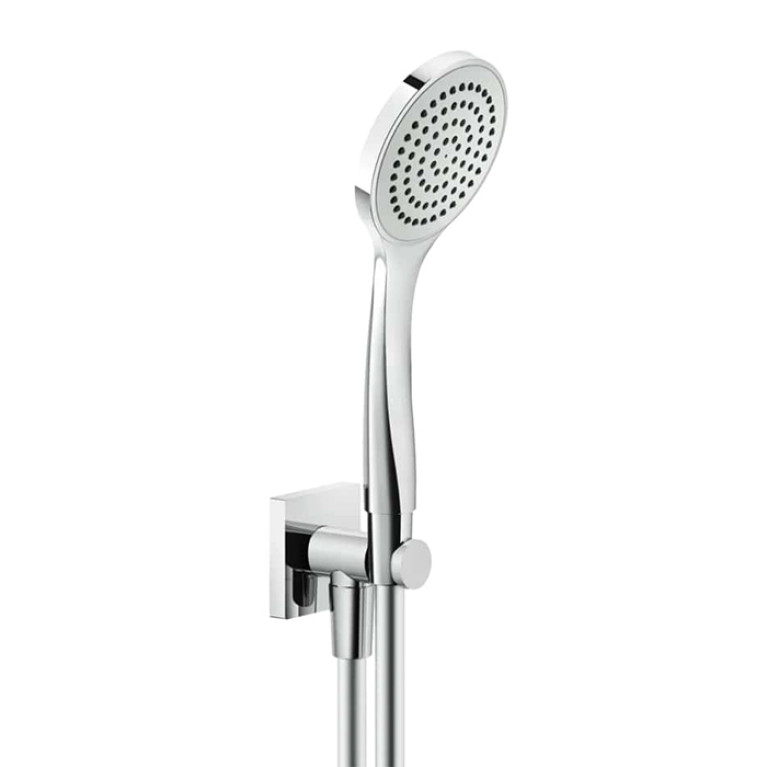 GESSI Rilievo Душевой комплект, состоящий из вывода воды на1/2, держателя, шланга 1,50 м и душевой лейки, цвет: хром