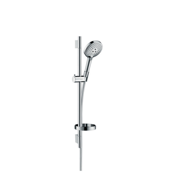 HG Raindance Select S Душевой набор: штанга 650mm, ручной душ 120, 3jet (Rain, RainAir, WhirlAir), EcoSmart, мыльница, шланг, цвет: хром