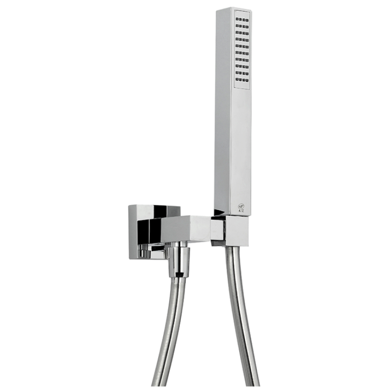 CISAL Shower Душевой гарнитур:ручная лейка,шланг 150 см,держатель настенный для лейки, цвет хром