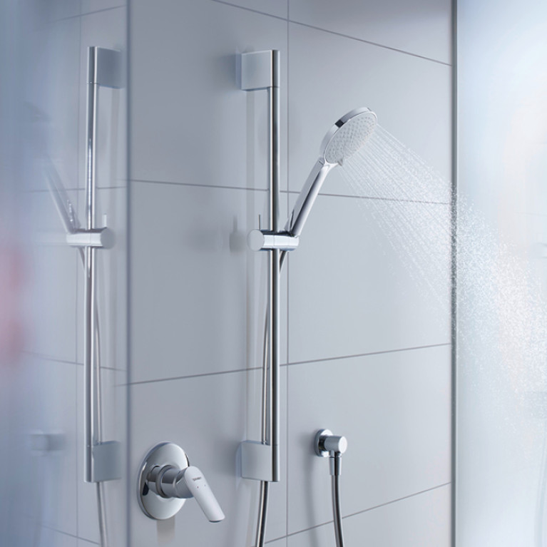 Duravit Шланговое подсоединение, соединительный патрубок размер DN15, круглая накладка, клапан обратного тока в муфте шланга (Спец.цена из наличия)
