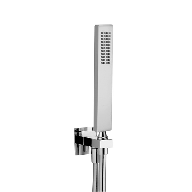 CISAL Shower Душевой гарнитур:ручная лейка,шланг 150 см,вывод с держателем, цвет хром