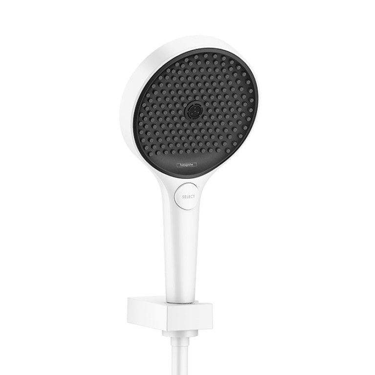 HG Rainfinity Душевой набор (ручной душ 130мм, 3jet, держатель, шланг 1600мм), цвет: белый матовый