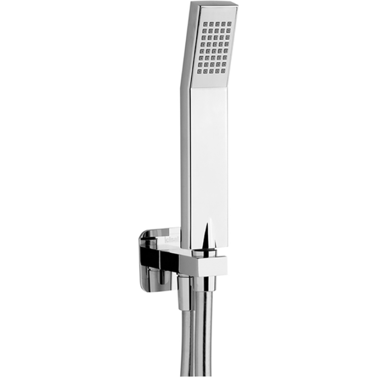 CISAL Shower Душевой гарнитур:ручная лейка,шланг 150 см,вывод с держателем, цвет хром