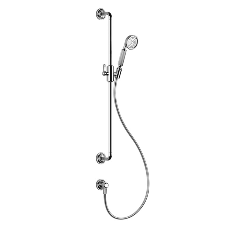 GESSI VENTI20 Штанга для душа 800 мм., с ручным душем, шлангом 1500 мм. и подводом воды, цвет хром