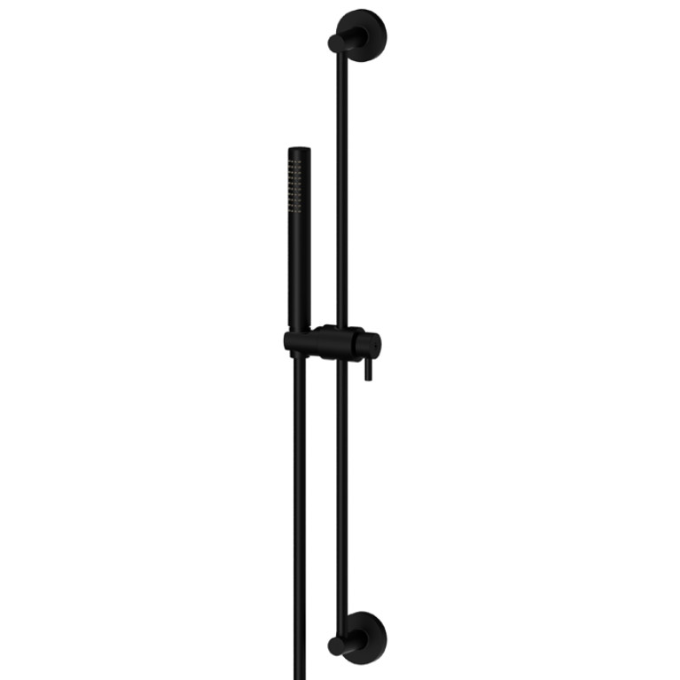 Newform Shower Комплект для ванны с ручным душем из латуни и гибким шлангом длиной 150 см,  цвет: flexible черный матовый