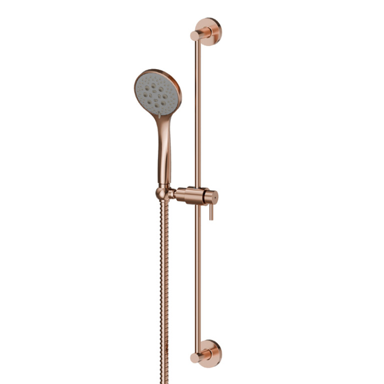 Newform Delta Zero; Shower Set Комплект ручного  душа с 3-струйной насадкой из АБС-пластика, гибким шлангом длиной 150 см, цвет:  PVD copper bronze