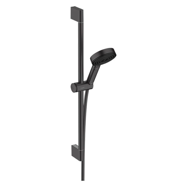HANSGROHE PULSIFY Душевой набор с штангой 650 мм., ручным душем &Oslash;105 мм. 3jet Relaxation и шлангом 1600 мм., цвет черный матовый