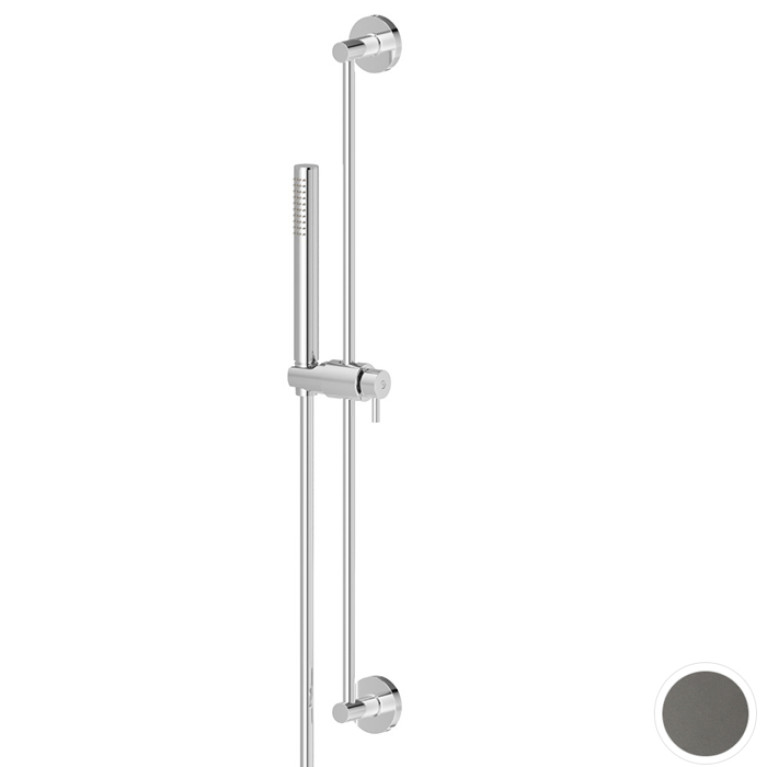 Newform Shower Комплект для ванны с ручным душем из латуни и гибким шлангом длиной 150 см,  цвет: PVD gun metal