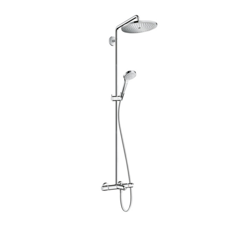 HG Croma E 280 1jet Душевая система Showerpipe с термостатом для ванны, хром