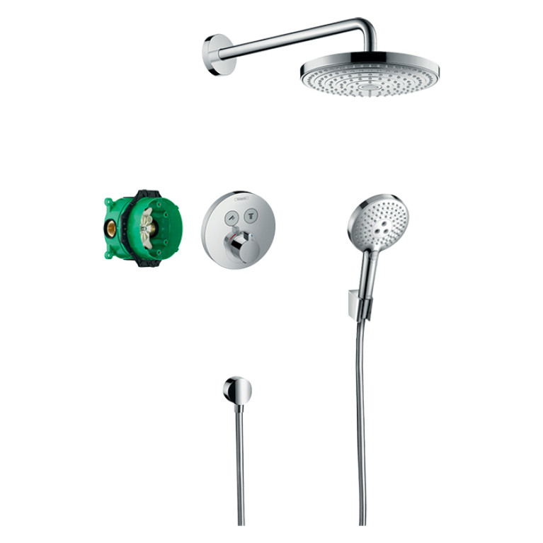 HG Raindance Select S Душевой комплект с термостатом ShowerSelect S, цвет хром
