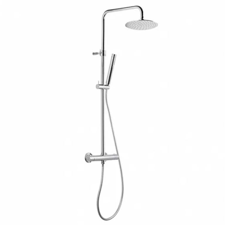 Kerama Marazzi Душевая колонна OLE с термостатическим смесителем, цвет хром