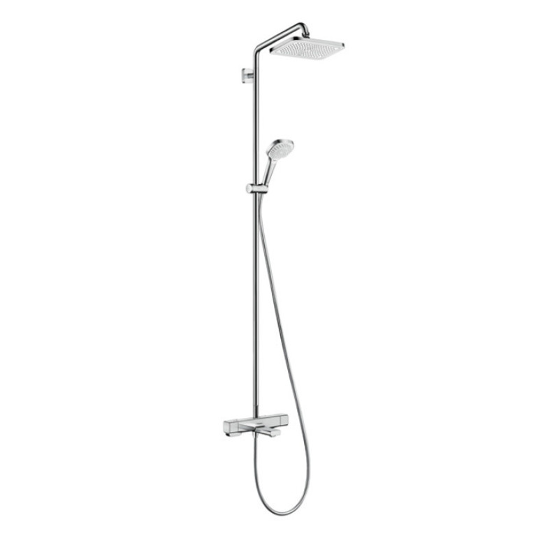 HG Croma E 280 1jet Душевая система Showerpipe с термостатом для ванны, хром