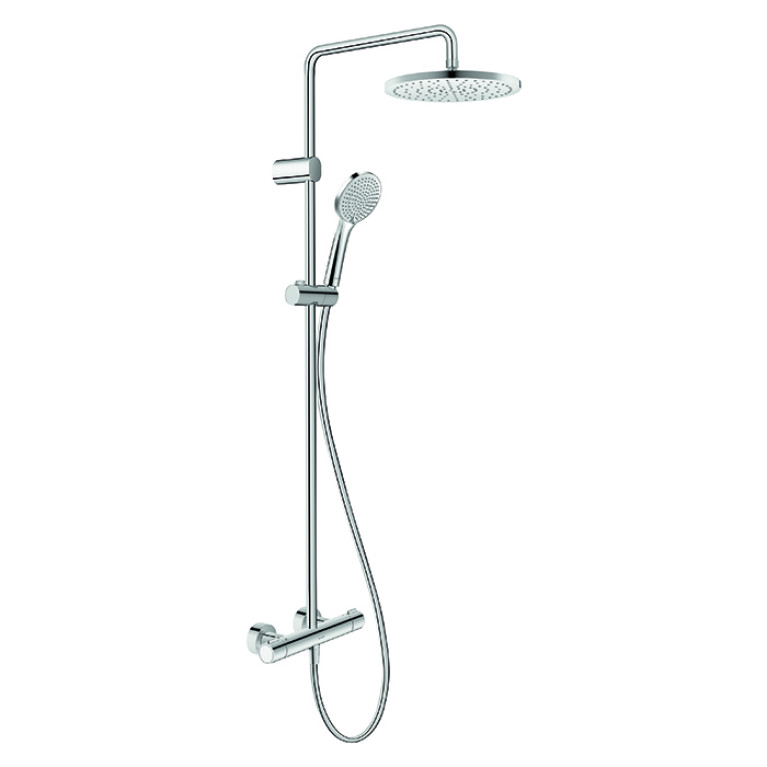 Duravit Wave Душевая система с термостатом, ручной душ , душевой шланг 1600 мм, ручной душ 3 режима 110 мм, хром (Спец.цена из наличия)
