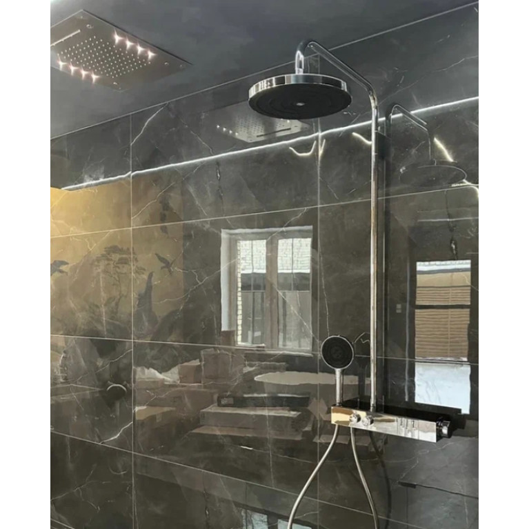 Ideal Standard Ceratherm Solos Душевая стойка, термостат, верхний душ 30см, руч.душ 13см, шланг 175см, цвет: хром
