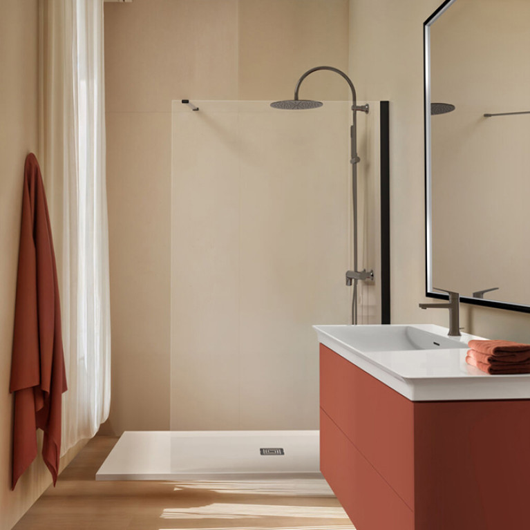 Ideal Standard La Dolce Vita Душевая стойка, смеситель  для душа, верхний душ 30см, руч.душ Stick, шланг Idealflex 175см, цвет: PVD Magnetic Grey