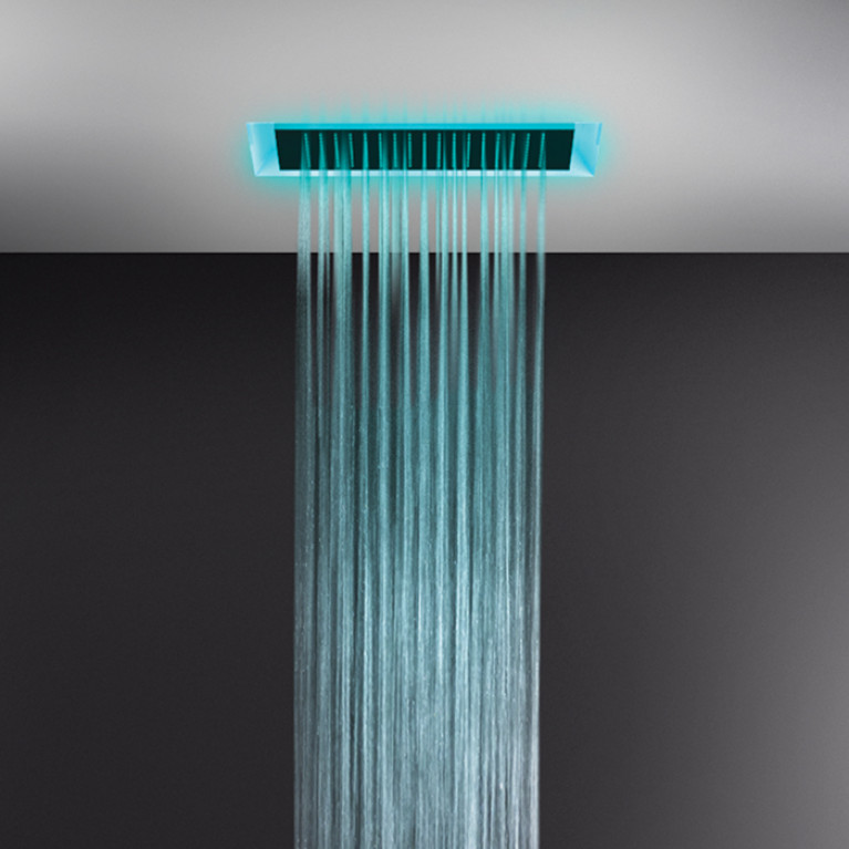 Gessi Afilo Встраиваемая душевая система 300х500мм, Тропический ливень и хромотерапия, пульт упр. держатель.треб ист питания на 12B, нужен блок пита