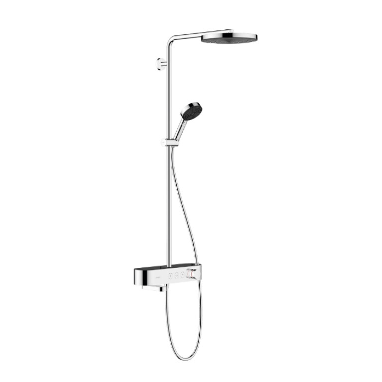 HG Pulsify S Showerpipe 260 1jet с термостатом для ванны ShowerTablet 400, цвет хром