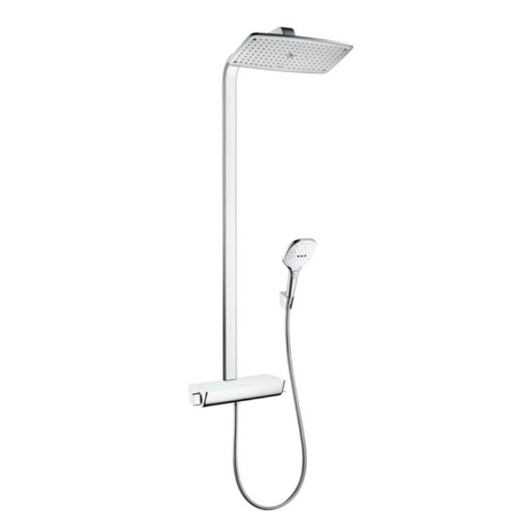 HG Raindance Select 360 Showerpipe Душевая система, диаметр верхнего душа 360 мм, термостат, лейка, Цвет: хром/белый