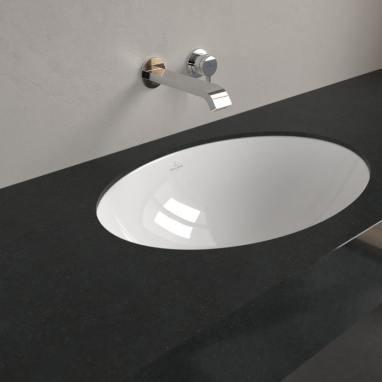 VilleroyBoch LoopFriends Раковина встр. под столешницу 560*380*220, с переливом, цвет альпийский белый