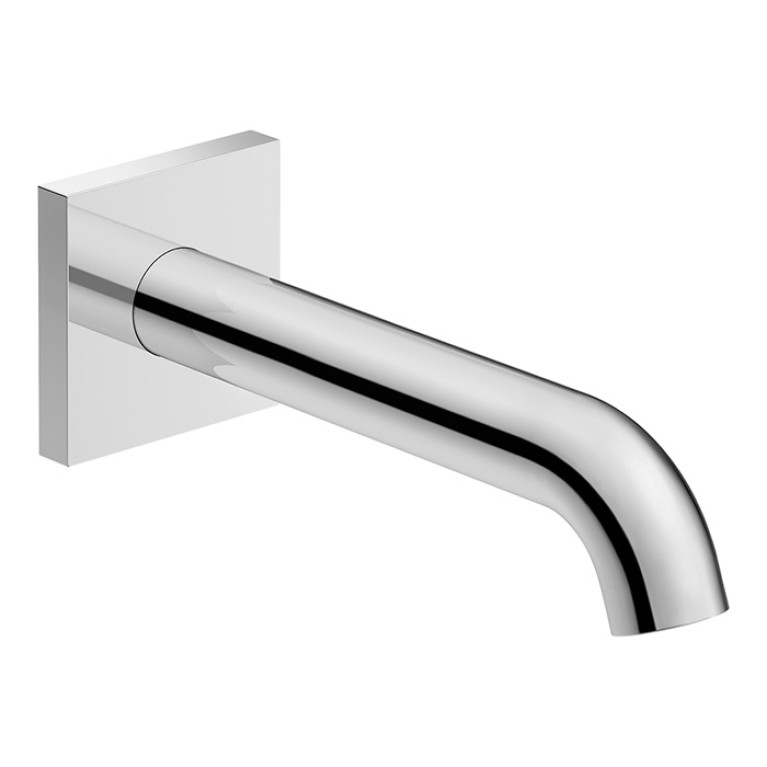 Duravit C.1 Излив для ванны 205мм, накладка-квадрат, цвет: хром