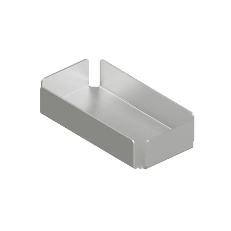QuadroDesign Аксессуары QA1902AS Поднос 253х128хh53мм, цвет Brushed Stainless Steel