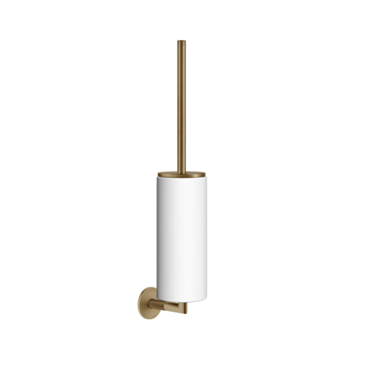 GESSI ANELLO Ершик для унитаза, настенный, колба белая, фурнитура Warm Bronze Br. PVD