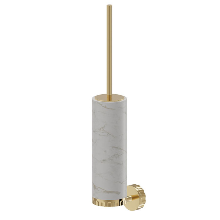 Newform Ionika allure accessori Ерш подвесной WHITE MARBLE, цвет: PVD glossy gold