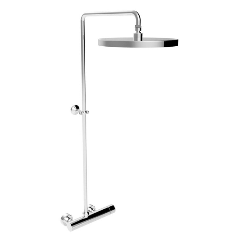 Stella Bamboo Душевой комплект 3283/301-300: смеситель, штанга+верхний душ 300мм, цвет: хром