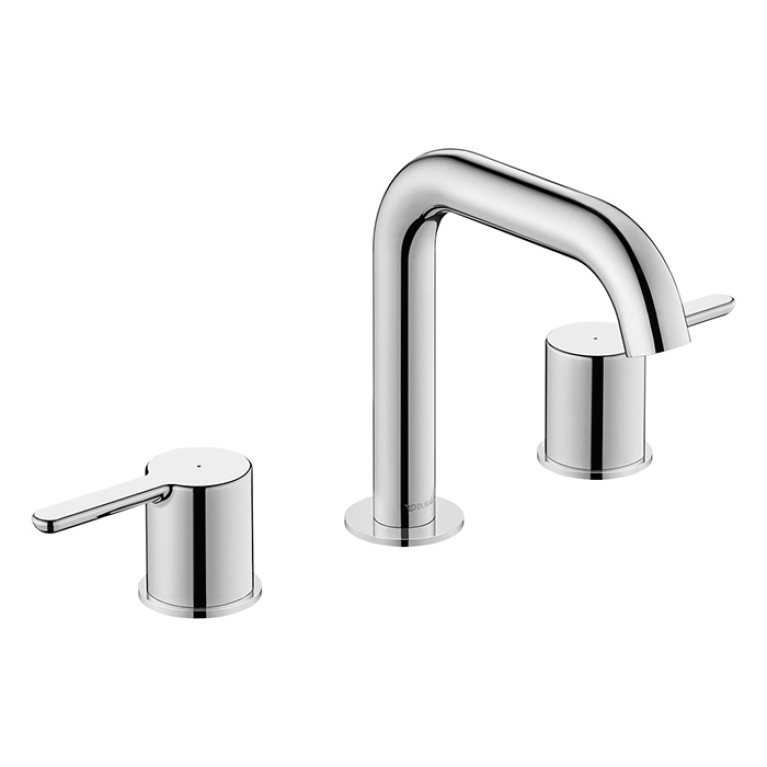 Duravit C.1 Смеситель для раковины на 3 отв. излив 140мм, цвет: хром