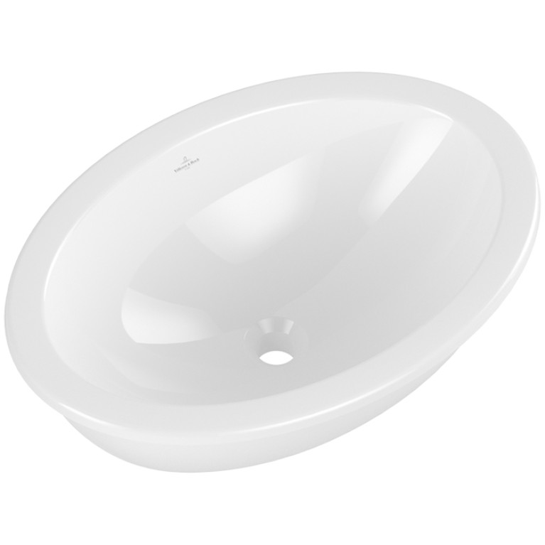 VilleroyBoch LoopFriends Раковина встр. под столешницу 560*380*220, с переливом, цвет альпийский белый