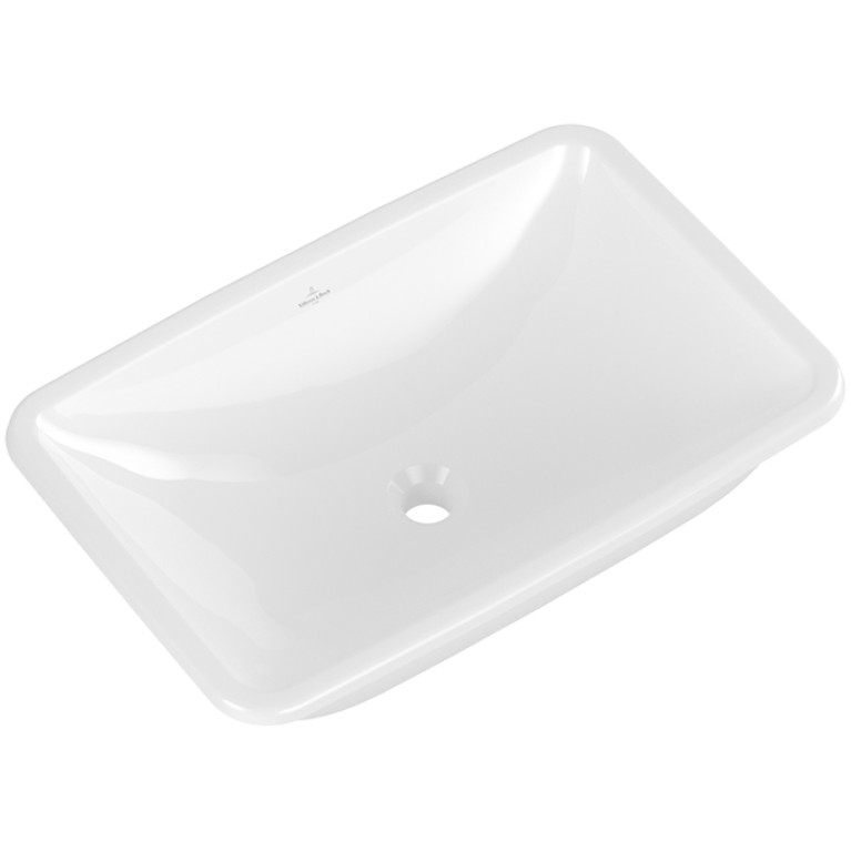 VilleroyBoch LoopFriends Раковина встр. под столешницу 615*380*180, с переливом, цвет альпийский белый