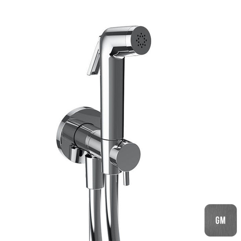 Almar Гигиенический комплект, подключение на холодную воду, Gun Metal Brushed PVD