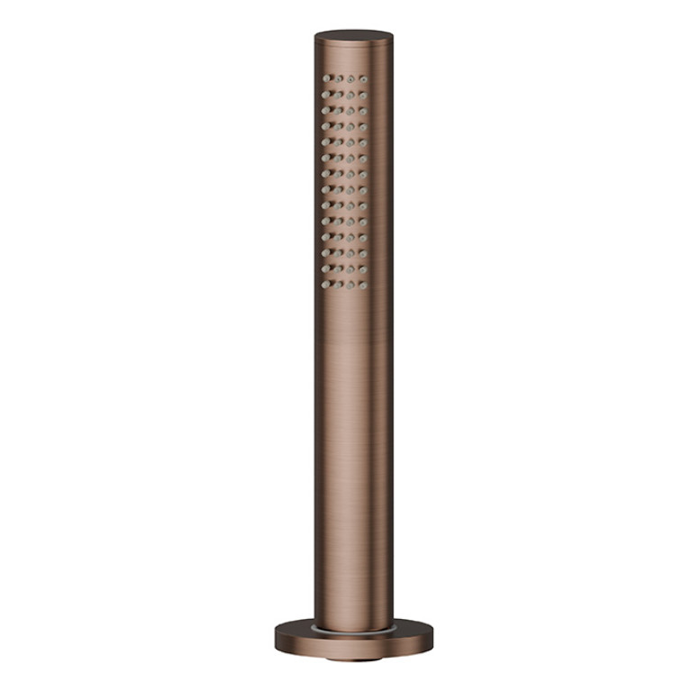 Newform Haka Комплект ручного душа со шлангом с монтажом на борт ванны, цвет: PVD brushed copper bronze