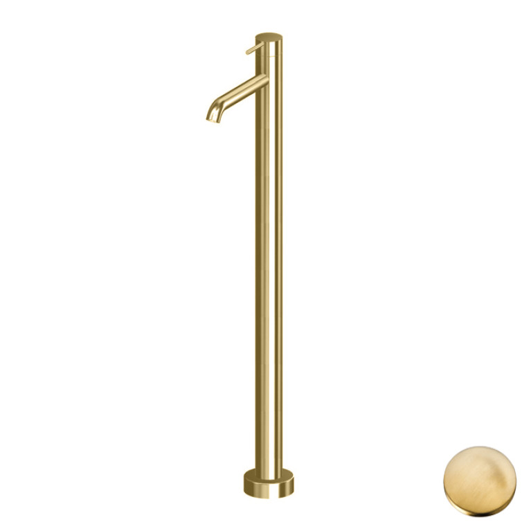 GATTONI CIRCLE TWO Смеситель напольный для раковины, цвет ORO BRUSH