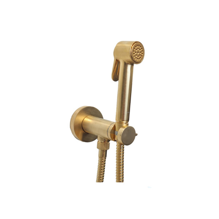 Bossini  Ггиенический душ с прогрессивным смесителем, цвет: Brushed Gold PVD