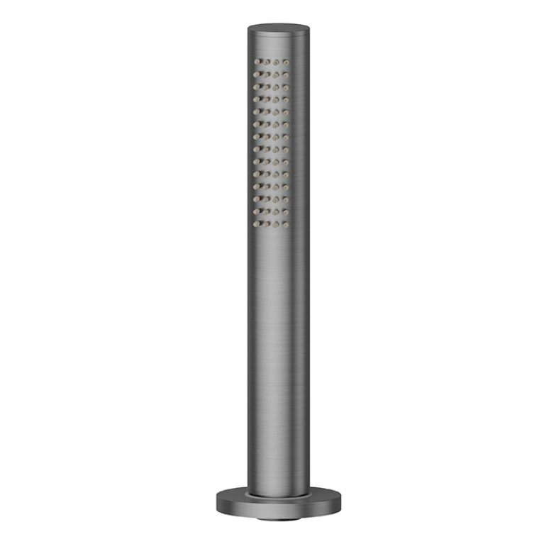 Newform Haka Комплект ручного душа со шлангом с монтажом на борт ванны, цвет: PVD brushed gun metal