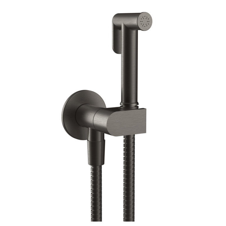 Gessi Origini Гигиенический душ, шланг 1250 мм, цвет: Black Metal Brushed PVD