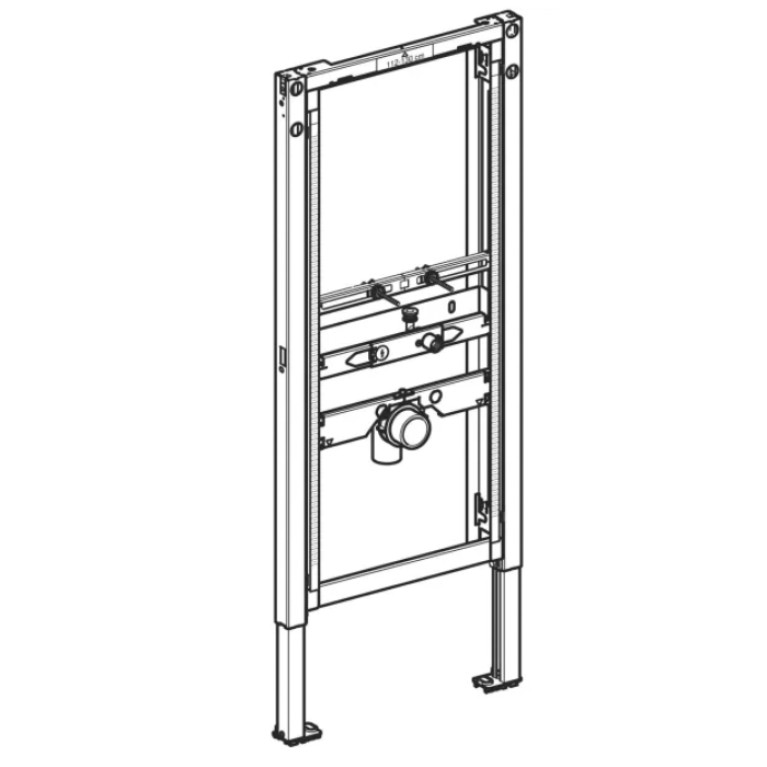 Geberit Duofix Инсталляция для писсуара, 112&ndash;130 см, универсальная, для наружного смывного клапана (замена 111.686.00.1)